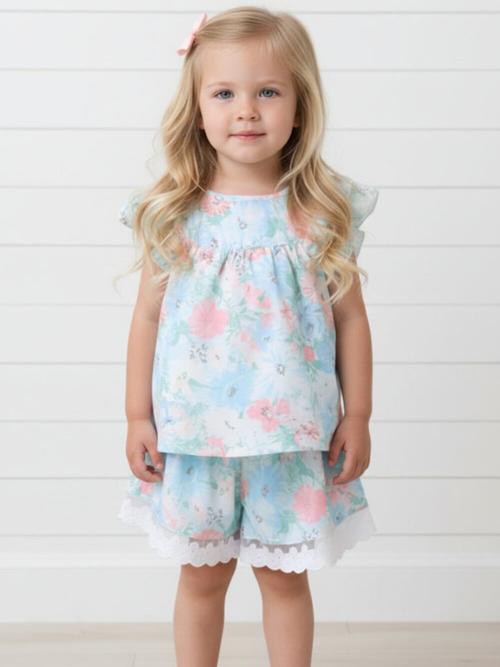 Shabby Chic Rose Short Set, girl, NWT